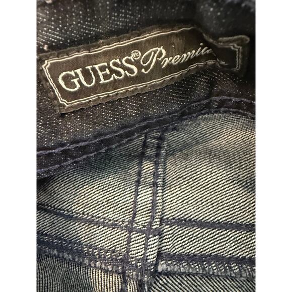 Guess Collection Daredevil Low Rise Crystal Studded Denim Jeans 27 - Picture 8 of 10